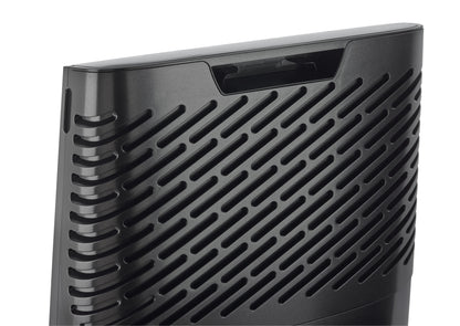 Lasko HF25630 Pure Platinum HEPA 28" Console Air Purifier (3-speed 3-stage UV-C filtration, black)