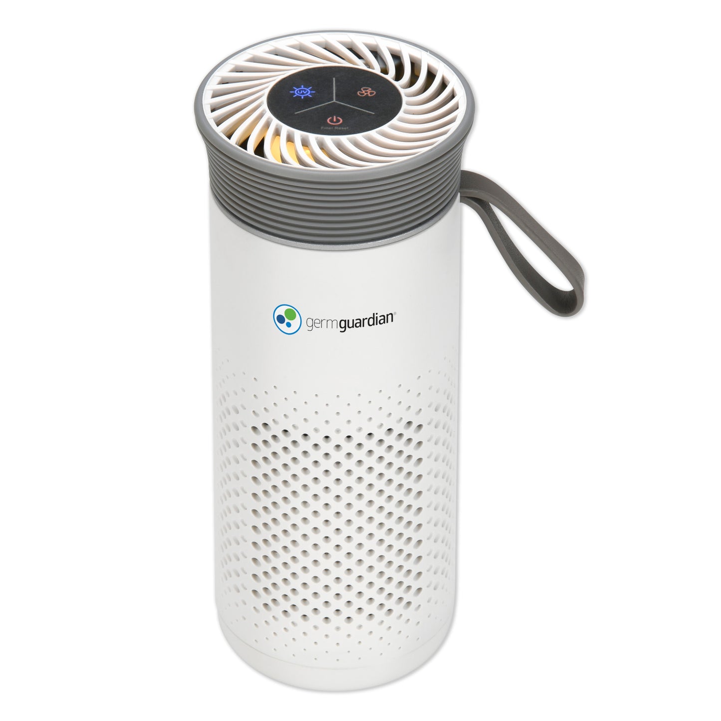GermGuardian AC085 7" Portable Table Top Air Purifier (2-speed 3-stage UV-C filtration, white)