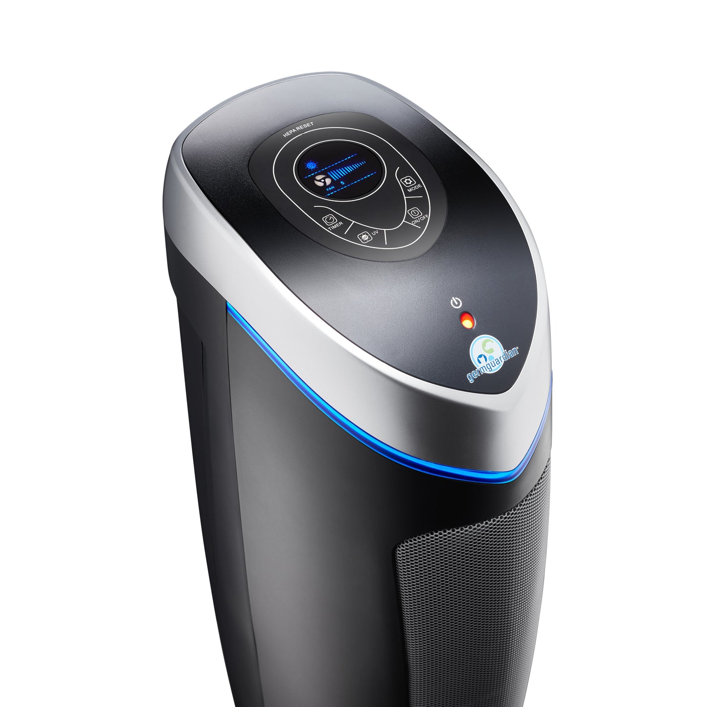 GermGuardian AC5250 PET PURE™ 28" Tower Air Purifier (5-speed 3-stage UV-C filtration, gray)