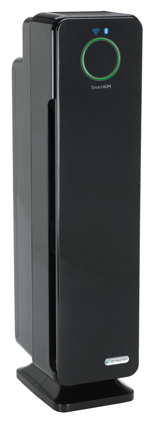 GermGuardian CDAP5500 HEPA PURE™ 28" Tower Air Purifier (5-speed 3-stage UV-C filtration, black)