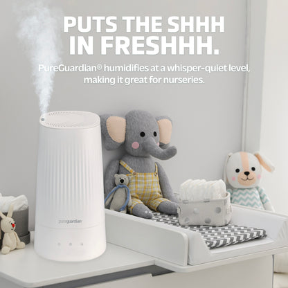 PureGuardian H980W 70-Hour Ultrasonic Cool Mist Humidifier, 1-Gallon