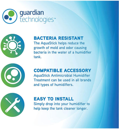 Traitement humidificateur antimicrobien PureGuardian GGHS15 Aquastick