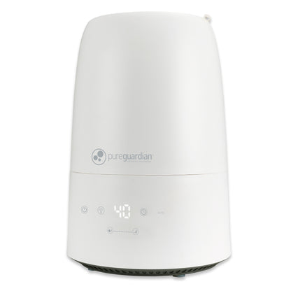 PureGuardian H955W 30-Hour Ultrasonic Top Fill Cool Mist Humidifier with Humidistat, .50 Gallon