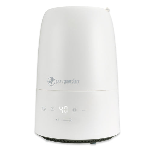 PureGuardian H955W Ultrasonic Top Fill Cool Mist Humidifier with Humidistat