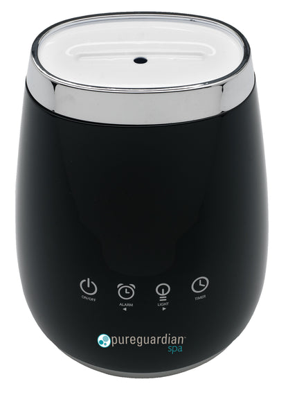 PureGuardian Spa SPA260CA Deluxe Ultrasonic Aromatherapy Essential Oil Diffuser with Touch Controls & Alarm Clock