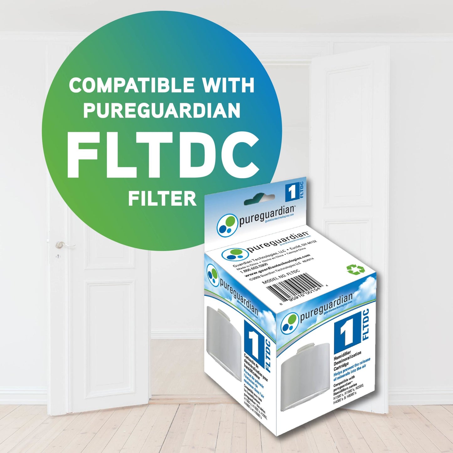 PureGuardian H8000B Elite Ultrasonic Warm Mist & Ultrasonic Cool Mist Digital Humidifier with Extendable Wand