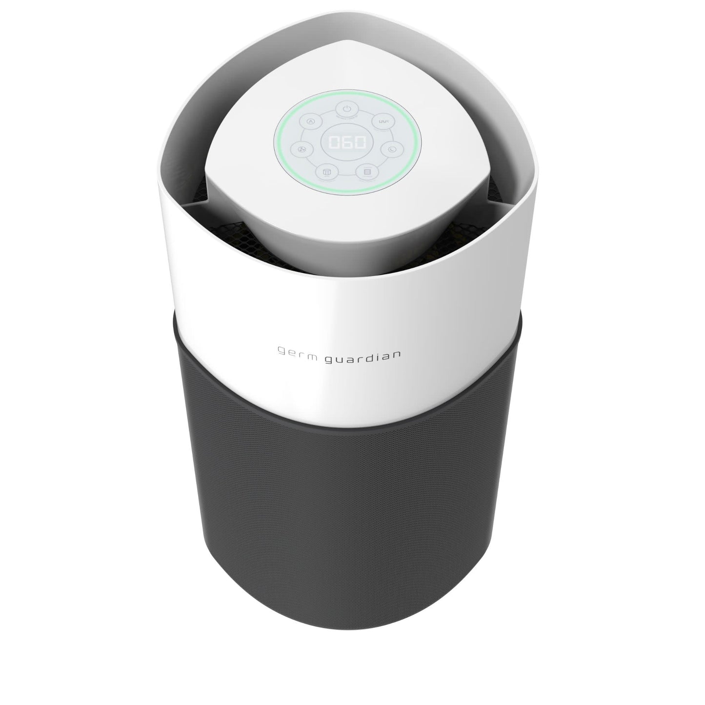 GermGuardian AC3250 AirSafe+ HEPA PURE™ 20" Smart Tower Air Purifier (360° 10-speed 4-stage UV-C filtration, black/white)