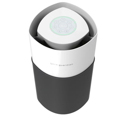 GermGuardian AC3250 AirSafe+ HEPA PURE™ 20" Smart Tower Air Purifier (360° 10-speed 4-stage UV-C filtration, black/white)