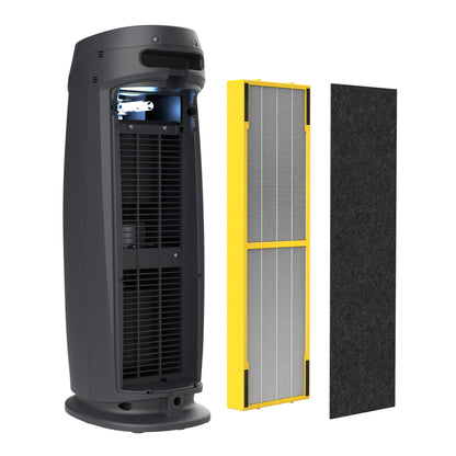 GermGuardian AC4880 HEPA PURE™ 22" Tower Air Purifier (5-speed 4-stage UV-C filtration, graphite)