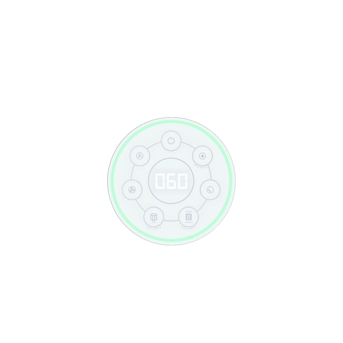 GermGuardian AC3200 AirSafe+ HEPA PURE™ 20" Tower Air Purifier (360° 10-speed 4-stage UV-C filtration, white/gray)