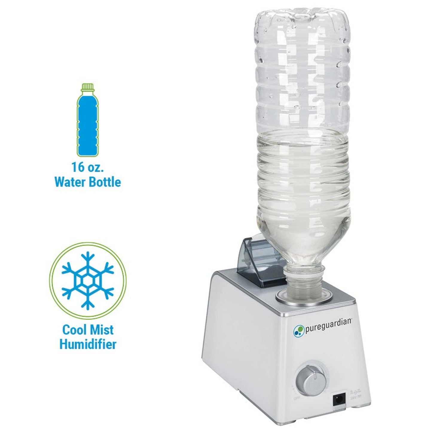Humidificateur ultrasonique de voyage personnel PureGuardian H500