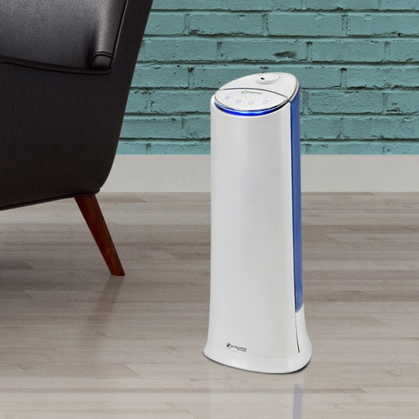 PureGuardian H3200 Ultrasonic Cool Mist Humidifier Tower with Aromatherapy Tray, 1.5-Gallons (white)