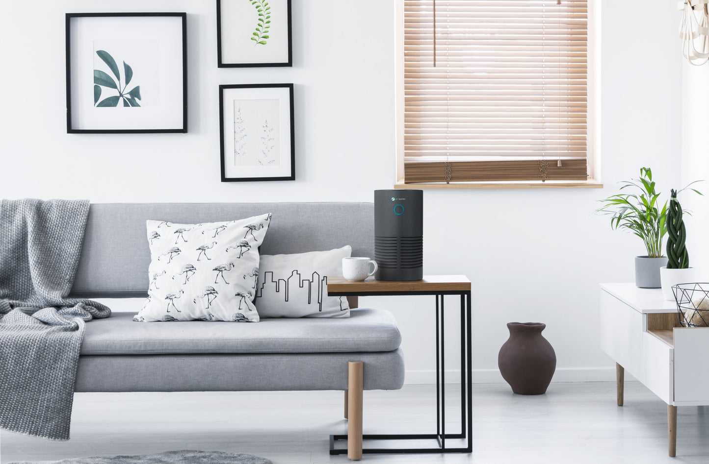 GermGuardian AC4700 HEPA PURE™ 15" Tower Air Purifier (3-speed 3-stage UV-C filtration, black)