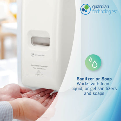 PureGuardian SD495 Automatic Hands Free Soap and Sanitizer Wall Mounted Dispenser for Office, School, Clinic and more, Large Capacity 1,000ml