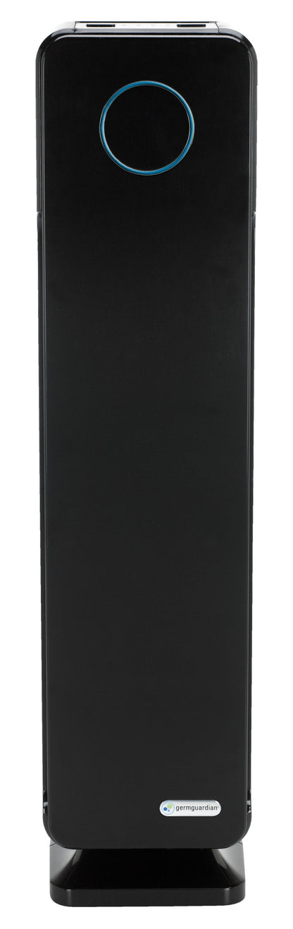 GermGuardian AC5300 HEPA PURE™ 28" Tower Air Purifier (3-speed 3-stage UV-C filtration, black)