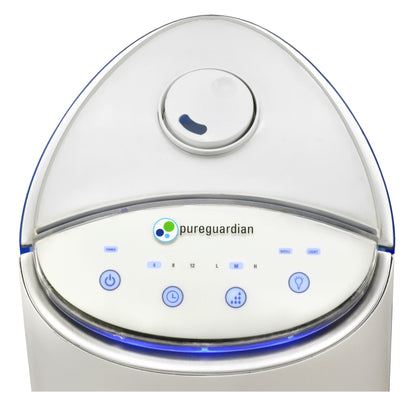 PureGuardian H3200 Ultrasonic Cool Mist Humidifier Tower with Aromatherapy Tray, 1.5-Gallons (white)
