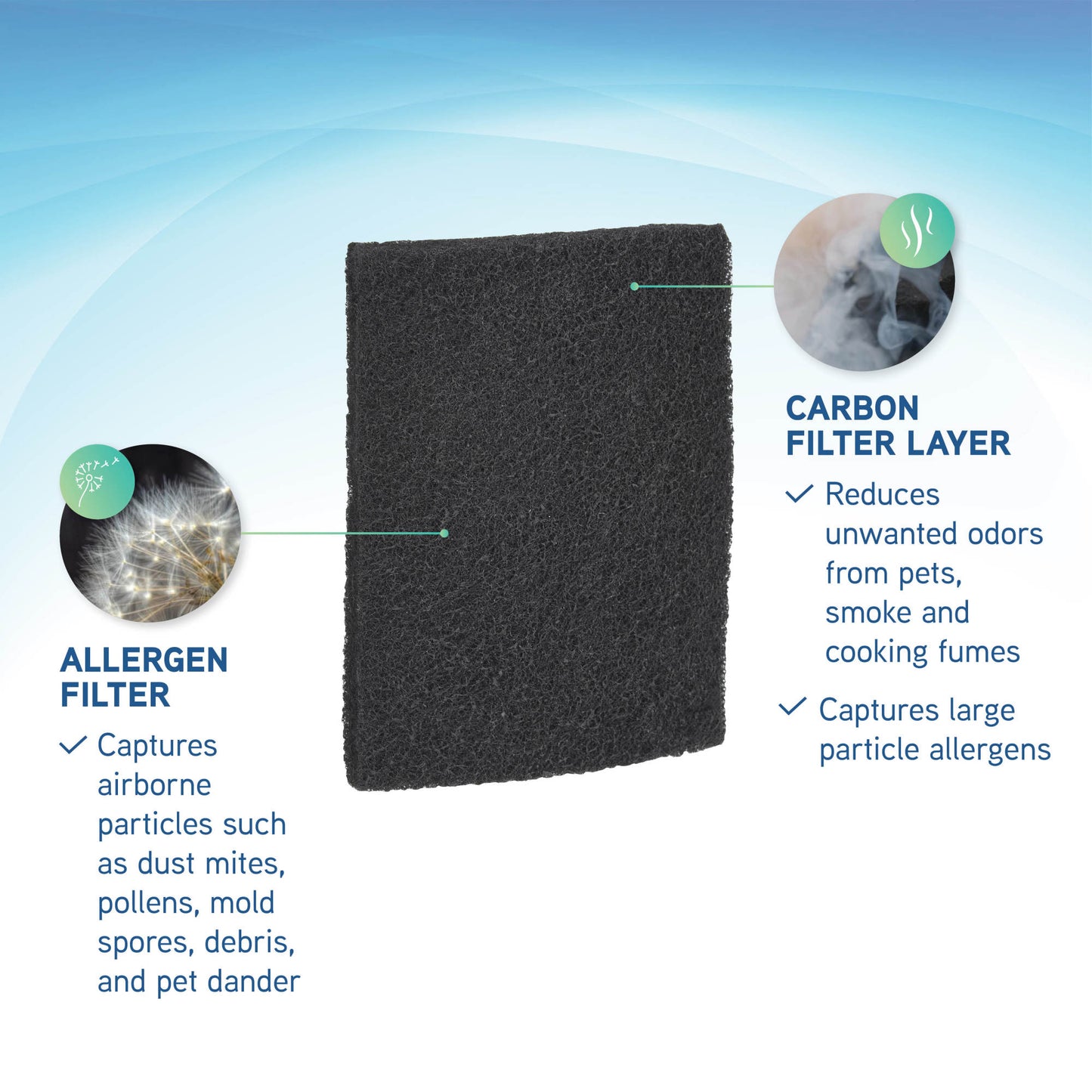 PureGuardian FLT200 Genuine Allergen Filter Replacements: 4 pack