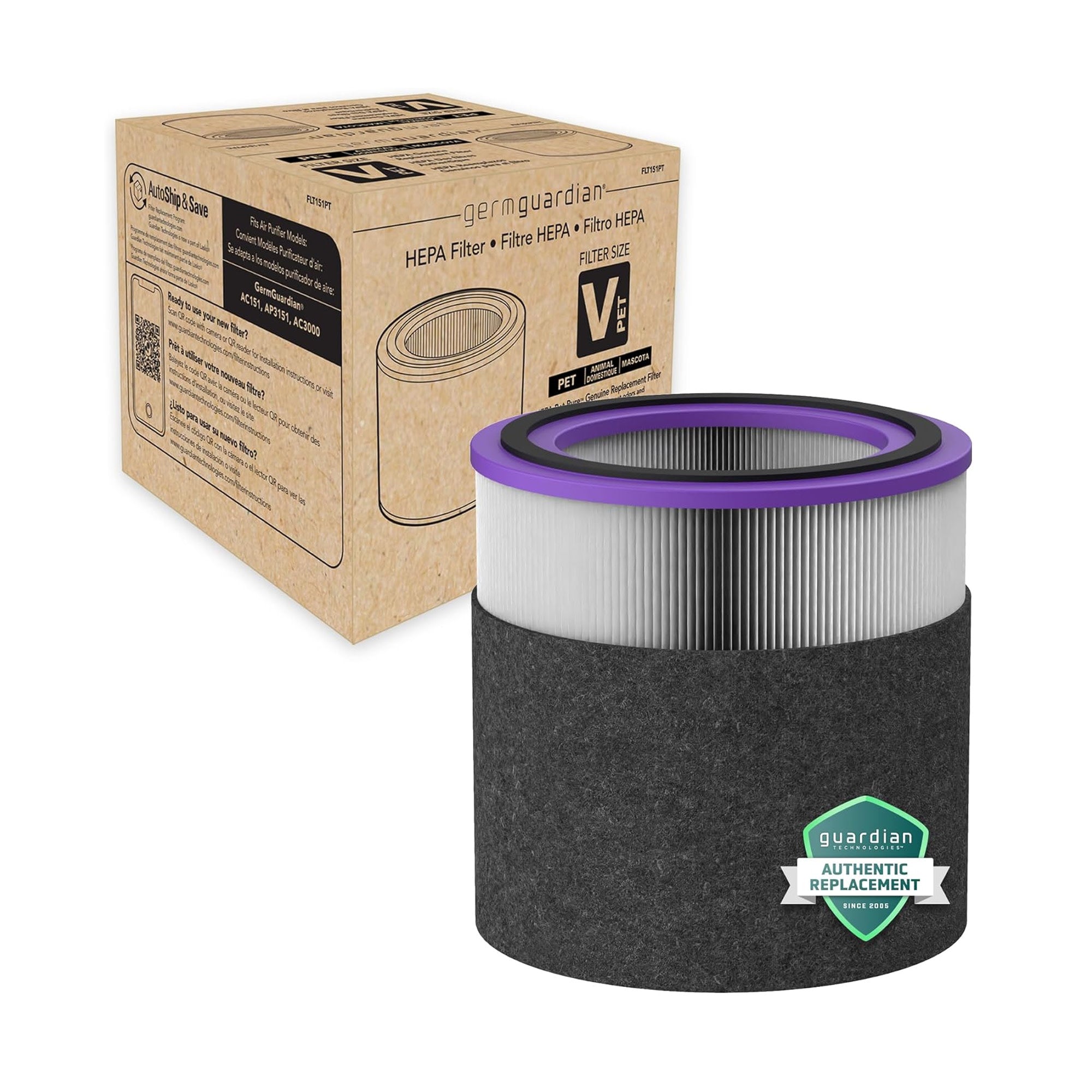 GermGuardian FLT151PT PET PURE™ Air Purifier Filter V – Guardian