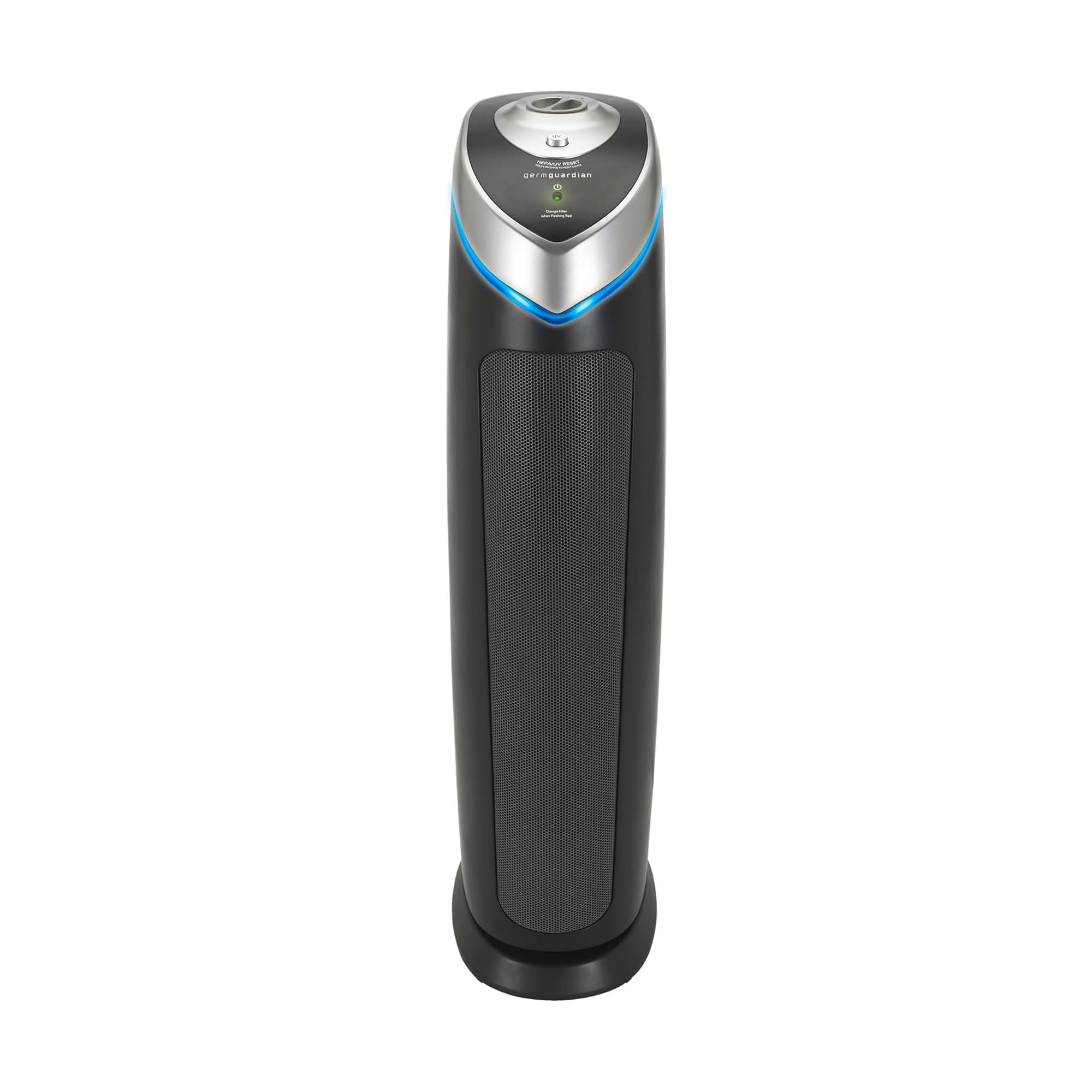 GermGuardian AC5000 HEPA PURE™ 28" Tower Air Purifier (3-speed 3-stage UV-C filtration, black)