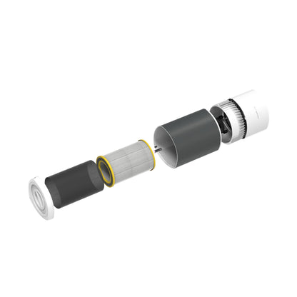 GermGuardian AC3200 AirSafe+ HEPA PURE™ 20" Tower Air Purifier (360° 10-speed 4-stage UV-C filtration, white/gray)