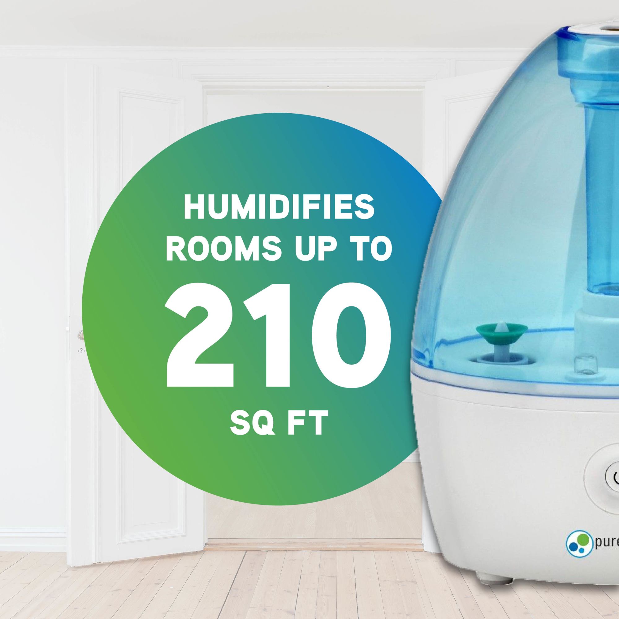 PureGuardian H910BL Nursery Ultrasonic Cool Mist Humidifier