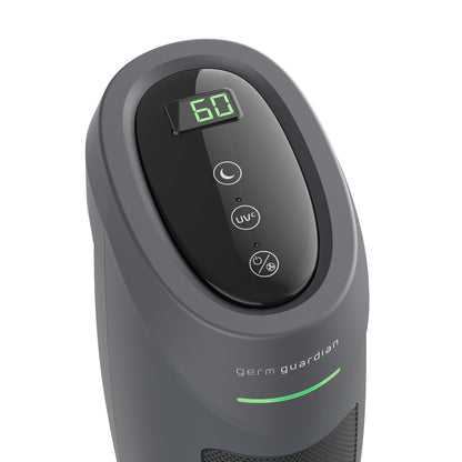 GermGuardian AC4880 HEPA PURE™ 22" Tower Air Purifier (5-speed 4-stage UV-C filtration, graphite)