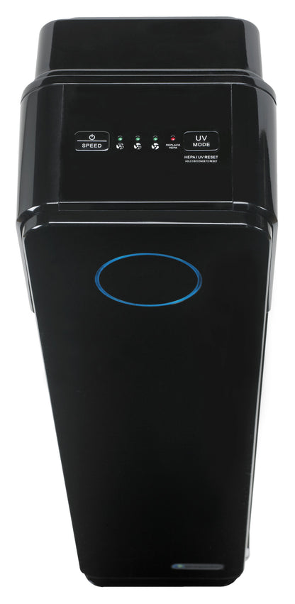 GermGuardian AC5300 HEPA PURE™ 28" Tower Air Purifier (3-speed 3-stage UV-C filtration, black)