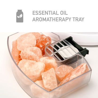 PureGuardian 3-in-1 Cool Mist Humidifier Salt Lamp with Aromatherapy Tray