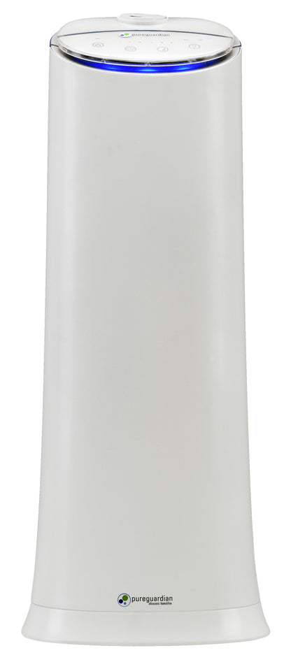 PureGuardian H3200 Ultrasonic Cool Mist Humidifier Tower with Aromatherapy Tray, 1.5-Gallons (white)