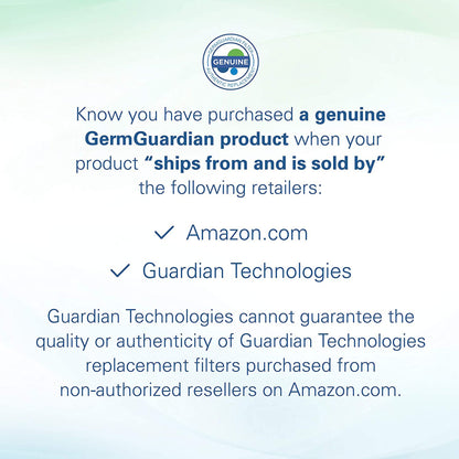 GermGuardian FLT51CB4 Carbon Replacement Filter O for AC5109W Air Purifier, 4 Pack