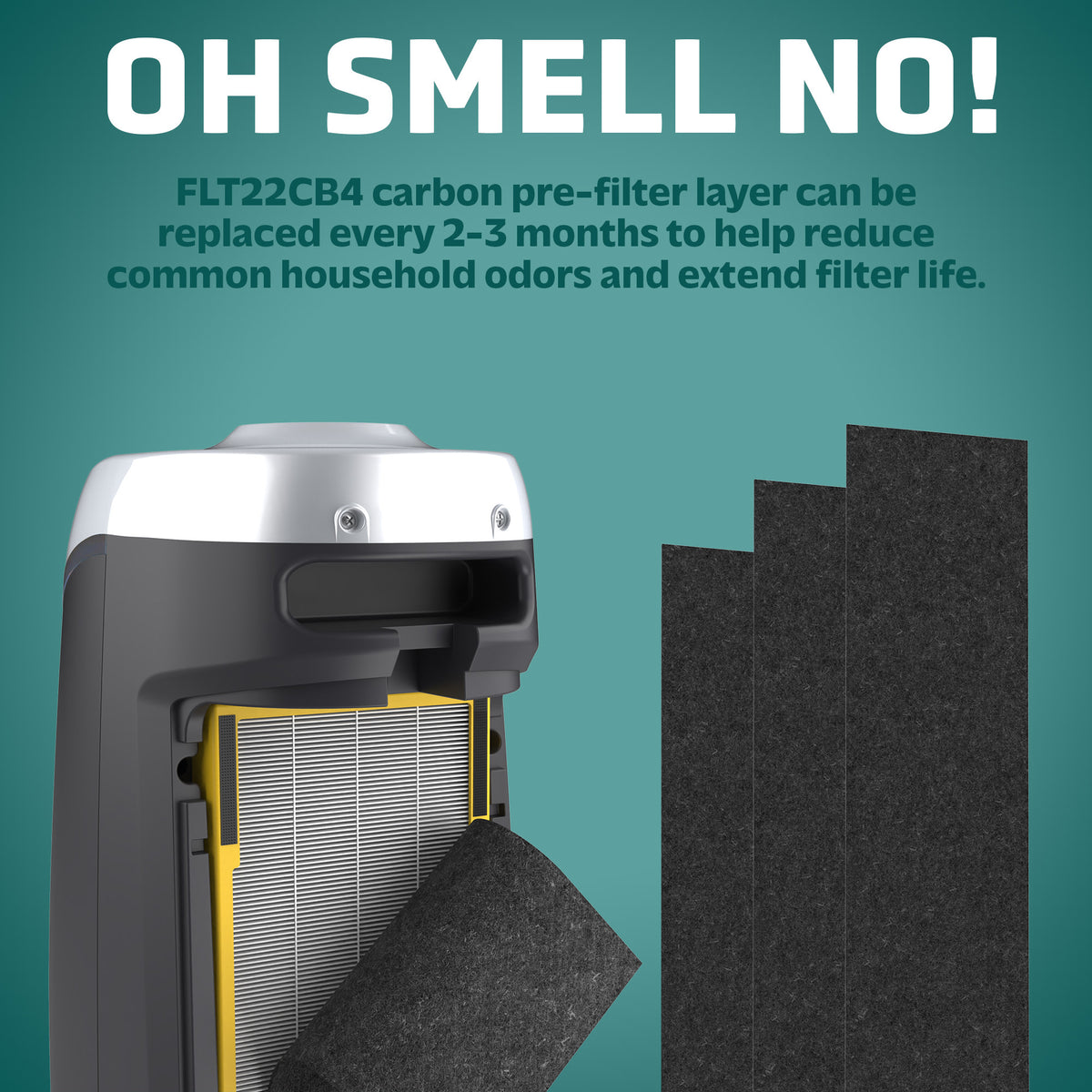 Germ Guardian activated carbon filter sunlight reactivation