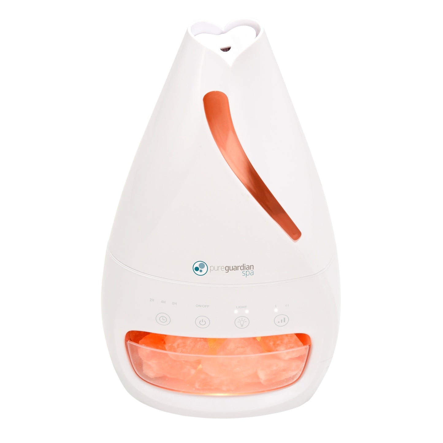 PureGuardian 3-in-1 Cool Mist Humidifier Salt Lamp with Aromatherapy Tray