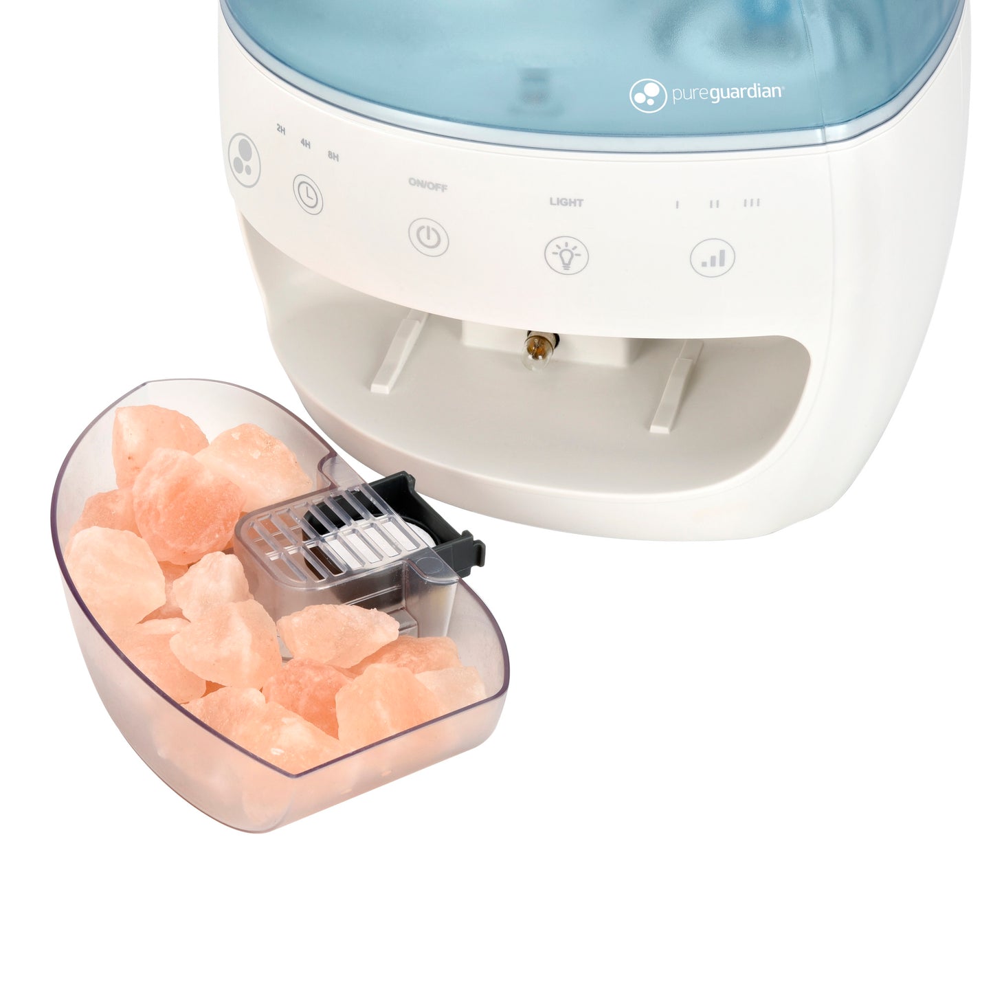 PureGuardian H1339W 1 Gallon 3-in-1 Humidifier, Salt Lamp & Aromatherapy Tray