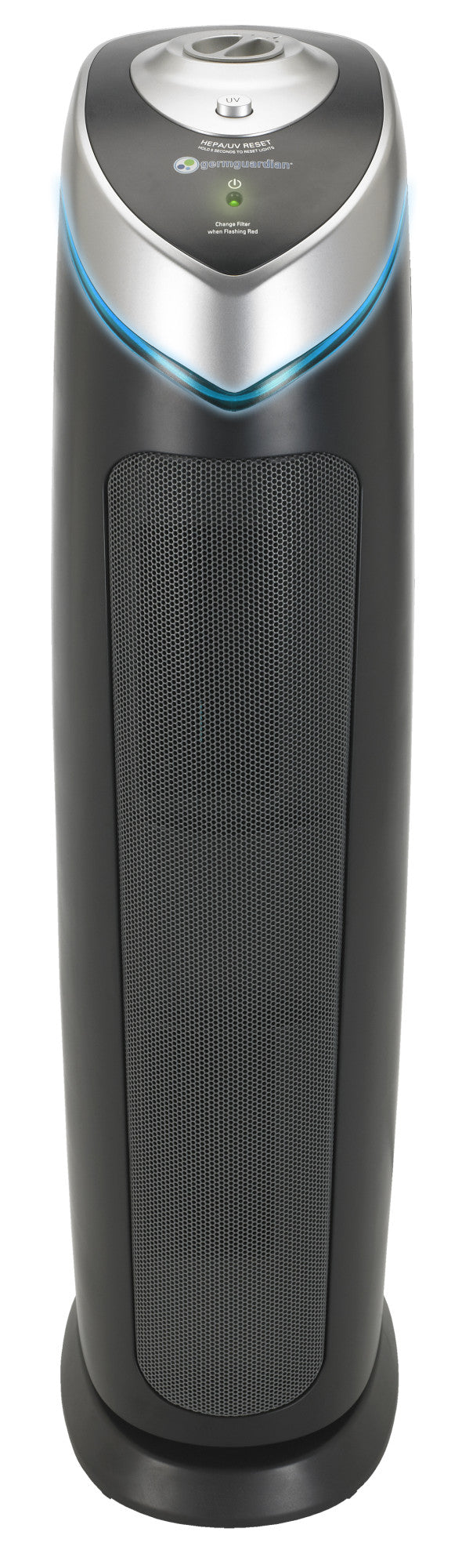GermGuardian AC5000 HEPA PURE™ 28" Tower Air Purifier (3-speed 3-stage UV-C filtration, black)