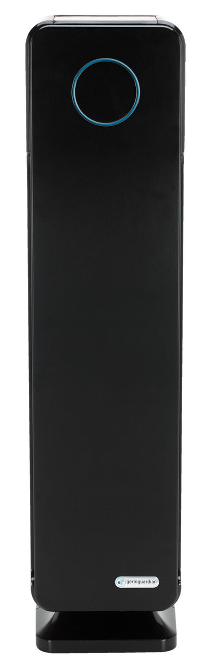 GermGuardian AC5350 HEPA PURE™ 28" Tower Air Purifier (5-speed 3-stage UV-C filtration, black)