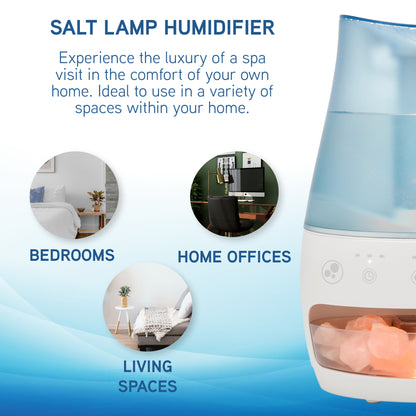 PureGuardian H1339W 1 Gallon 3-in-1 Humidifier, Salt Lamp & Aromatherapy Tray