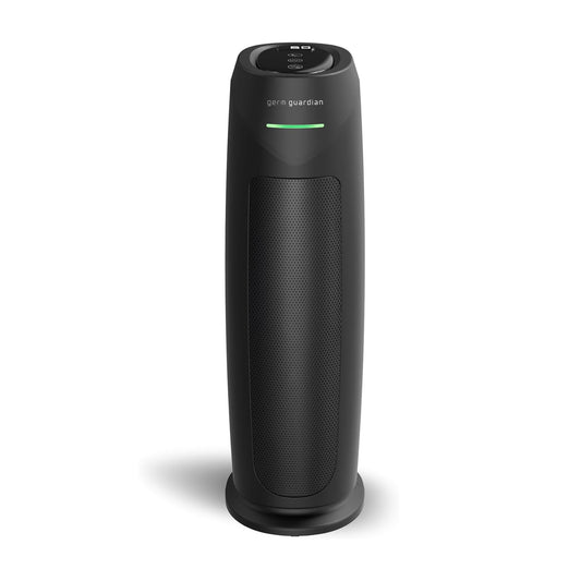GermGuardian AC4880 HEPA PURE™ 22" Tower Air Purifier (5-speed 4-stage UV-C filtration, black)